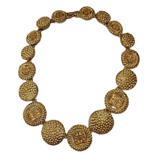 GOLD TONE COSTUME JEWELRY NECKLACE/CHOKER