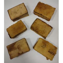 SIX OLD RUBBER LOST WAX CASTING MOLDS FOR JEWELRY