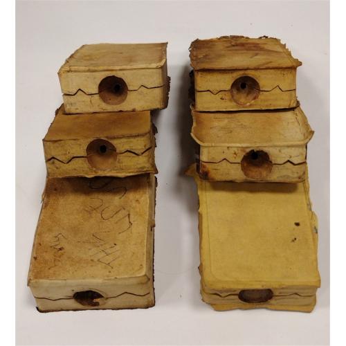 SIX OLD RUBBER LOST WAX CASTING MOLDS FOR JEWELRY