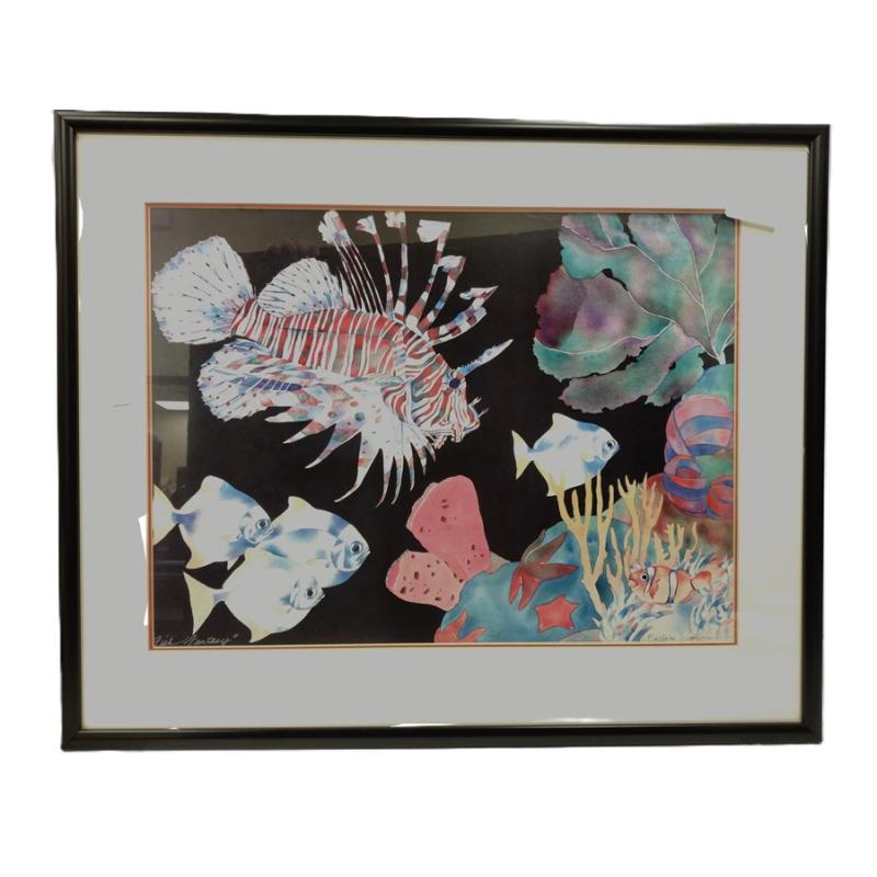 BARBARA WALLACE PHOTO LITHO PRINT OF FISH