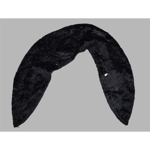 BLACK WOOL COLLAR