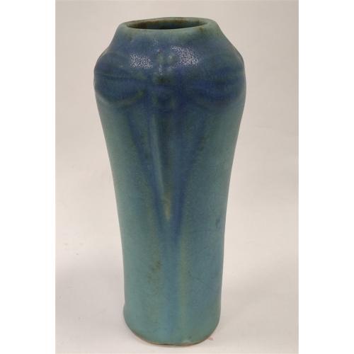 AS IS VAN BRIGGLE DRAGON FLY VASE