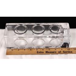 KOSTA BODA BENST EDENFALK TALL ART GLASS VASE. UNSIGNED