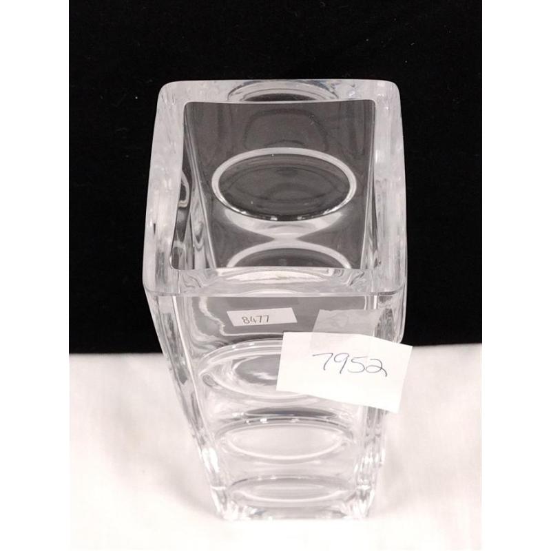 KOSTA BODA BENST EDENFALK TALL ART GLASS VASE. UNSIGNED