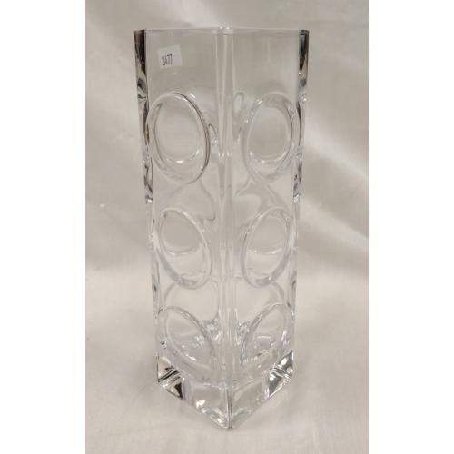 KOSTA BODA BENST EDENFALK TALL ART GLASS VASE. UNSIGNED