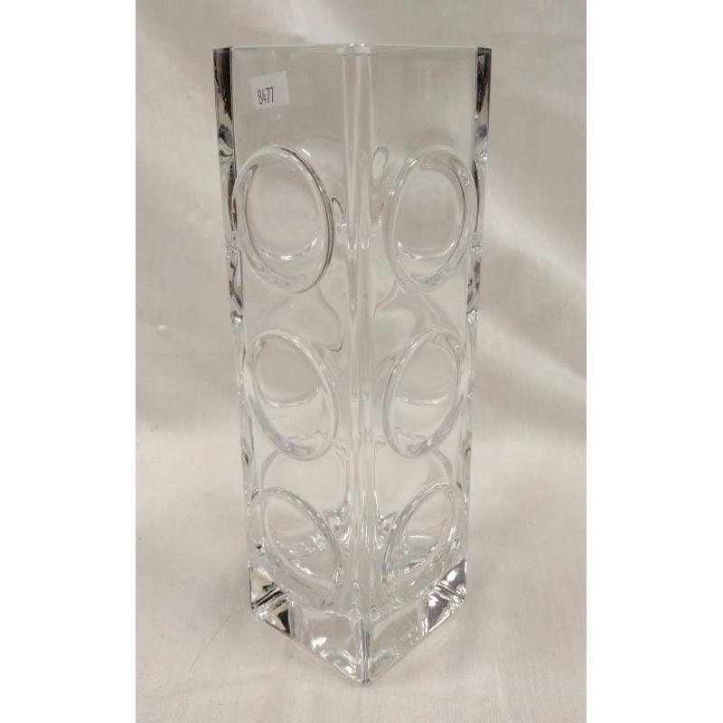 KOSTA BODA BENST EDENFALK TALL ART GLASS VASE. UNSIGNED