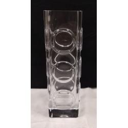 KOSTA BODA BENST EDENFALK TALL ART GLASS VASE. UNSIGNED