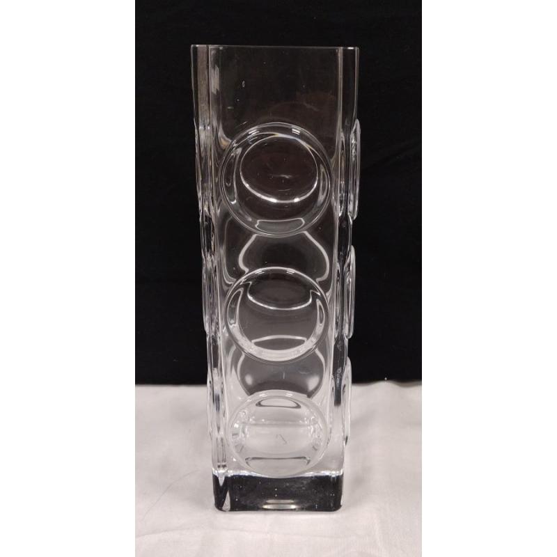 KOSTA BODA BENST EDENFALK TALL ART GLASS VASE. UNSIGNED