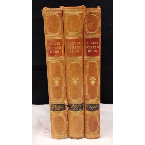 THREE OF AUGUST STRINBERG 1928 BOOKS