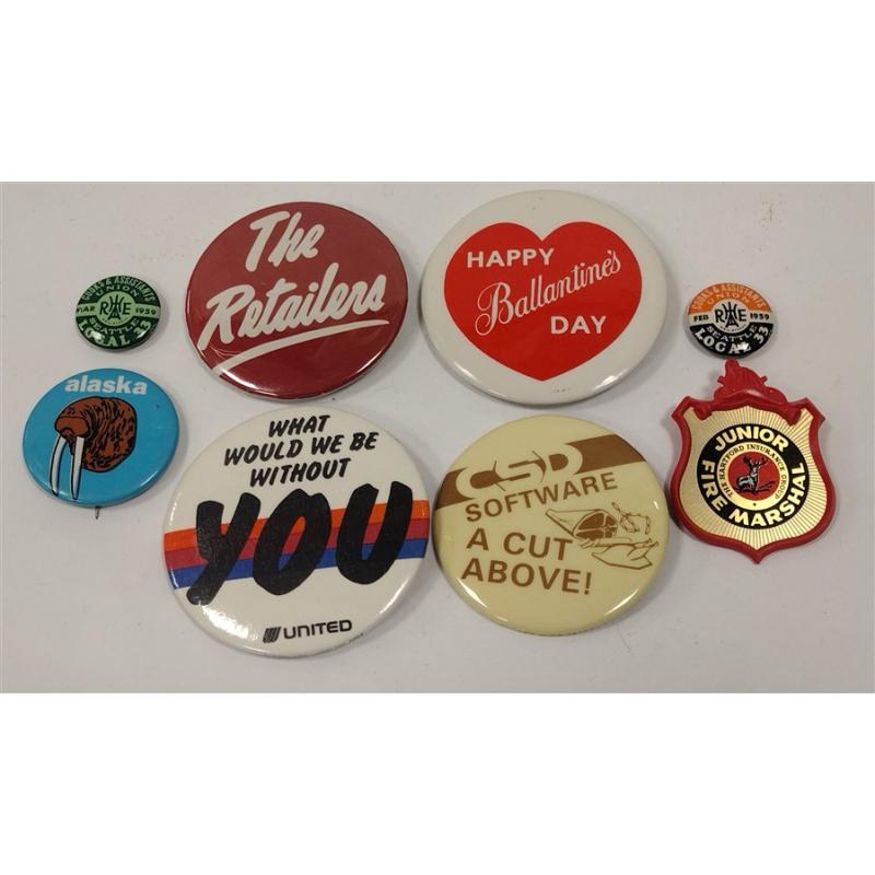 YMCA PATCH, PIN BACK BUTTONS AND MORE