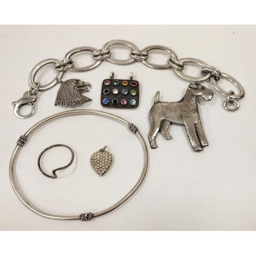 UNMARKED STERLING JEWELRY