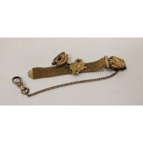 ANTIQUE CLIP ON WATCH FOB CHAIN