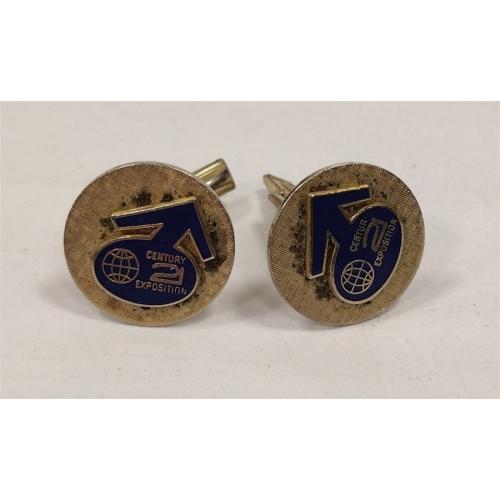 PAIR OF VINTAGE CENTURY 21 SEATTLE WORLD'S FAIR CUFFLINKS