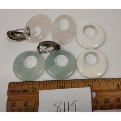 INTERCHANGEABLE STONE EARRINGS