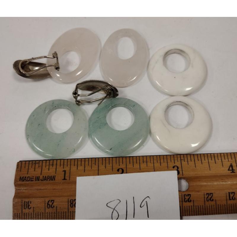 INTERCHANGEABLE STONE EARRINGS