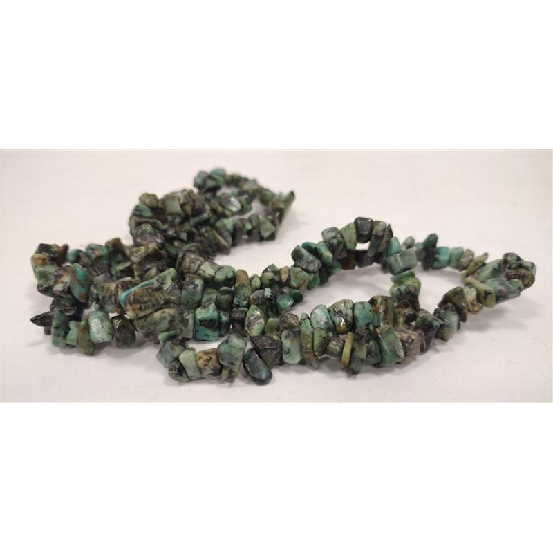 NATURAL AFRICAN TURQUIOSE NECKLACE - ACTUALLY JASPER