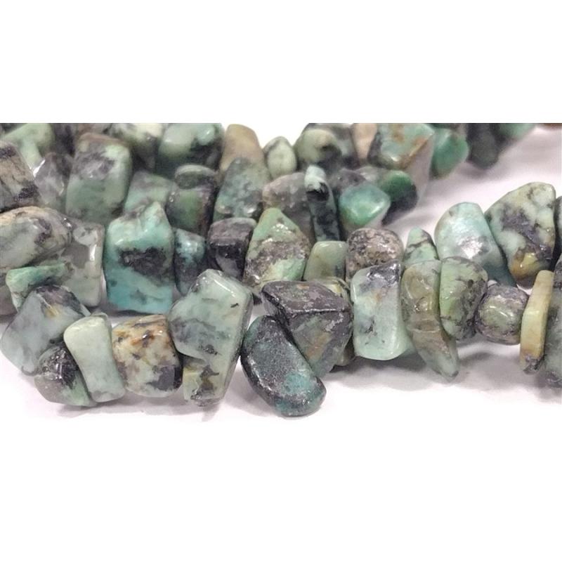 NATURAL AFRICAN TURQUIOSE NECKLACE - ACTUALLY JASPER