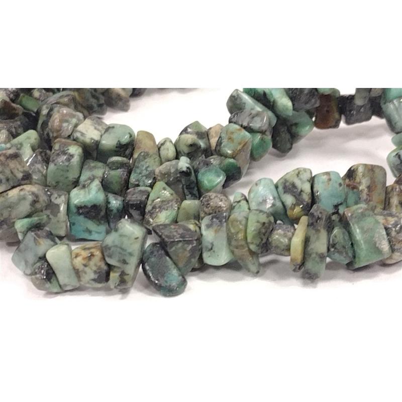 NATURAL AFRICAN TURQUIOSE NECKLACE - ACTUALLY JASPER