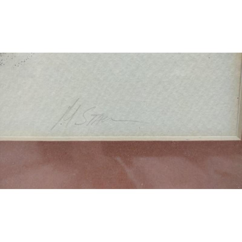 PENCIL SIGNED AND NUMBERED 173/200 RACCOON COLORED ETCHING