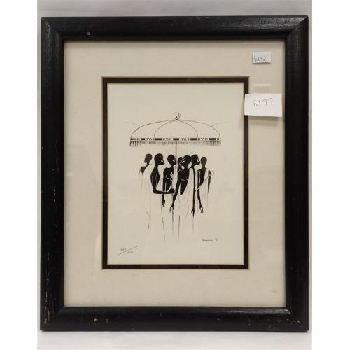 KOFI BROWNING PIER 1 IMPORTS PRINT SIGNED & NUMBERED