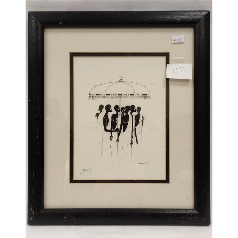 KOFI BROWNING PIER 1 IMPORTS PRINT SIGNED & NUMBERED