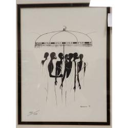 KOFI BROWNING PIER 1 IMPORTS PRINT SIGNED & NUMBERED