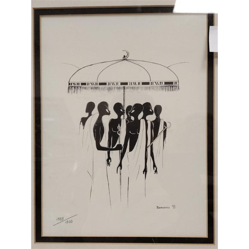 KOFI BROWNING PIER 1 IMPORTS PRINT SIGNED & NUMBERED