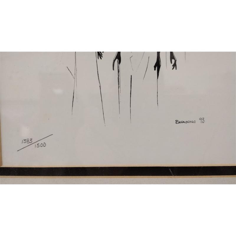 KOFI BROWNING PIER 1 IMPORTS PRINT SIGNED & NUMBERED