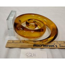MURANO GLASSWARE SWIRL SCULPTURE