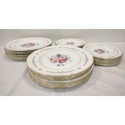 COALPORT SPRING SONG DINNER AND SALAD PLATES