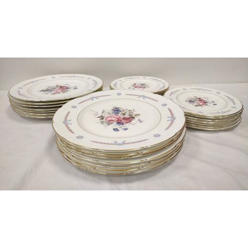COALPORT SPRING SONG DINNER AND SALAD PLATES