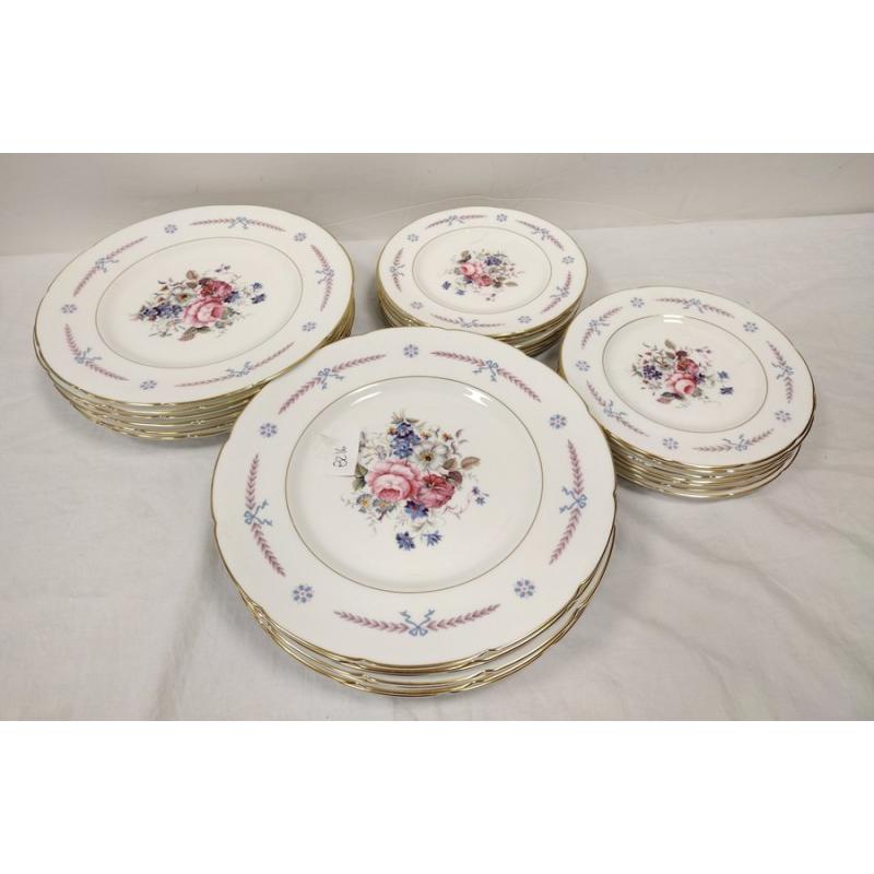 COALPORT SPRING SONG DINNER AND SALAD PLATES
