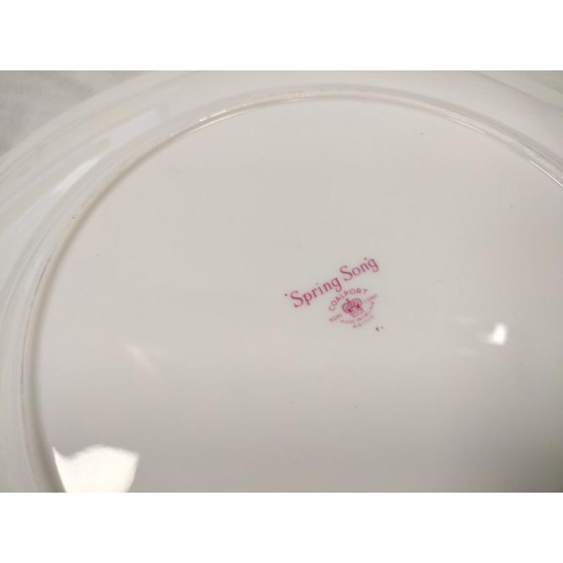 COALPORT SPRING SONG DINNER AND SALAD PLATES