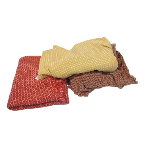 THREE VINTAGE HOME SPUN COTTON TABLECLOTHS