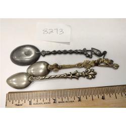 THREE VINTAGE COLLECTOR SPOONS