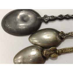 THREE VINTAGE COLLECTOR SPOONS