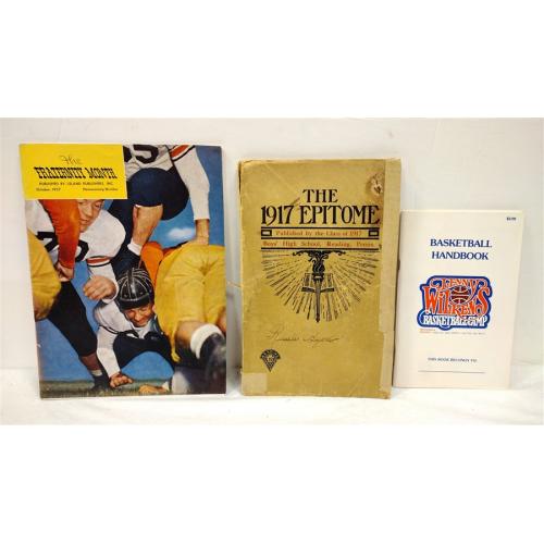 EPHEMERA: LENNY WILKINS CAMP HANDBOOK, 1957 THE FRATERNITY MONTH U OF W FEATURED, 1917 PA YEARBOOK