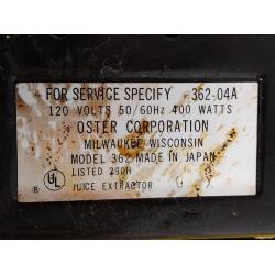 1970'S OSTER AUTOMATIC PULP EXTRACTOR JUICER
