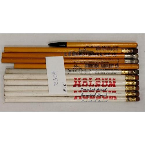 VINTAGE ADVERTISING PENCILS, ONE PEN