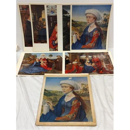 1950 FLEMISH PRIMITIVES PORTFOLIO OF PRINTS