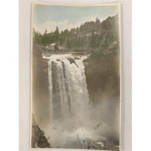 COLORED PHOTO OF SNOQUALMIE FALLS