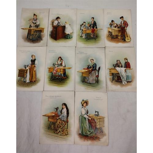 SINGER SEWING MACHINE TRADE CARDS