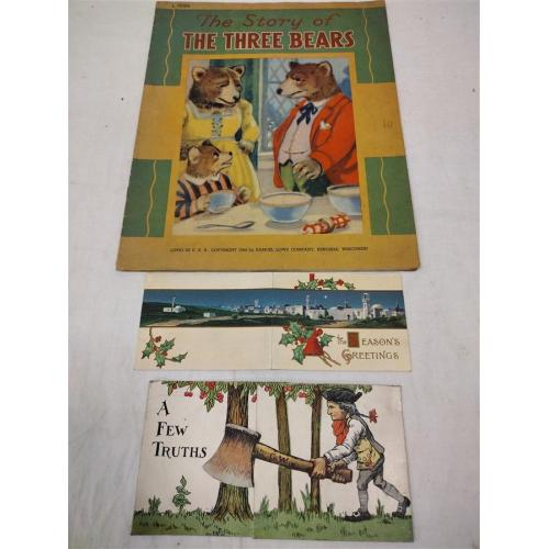 THREE BEARS AND OTHER EPHEMERA