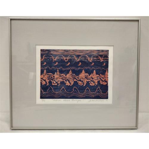 ANN MENDENHALL 1985 WOOD BLOCK