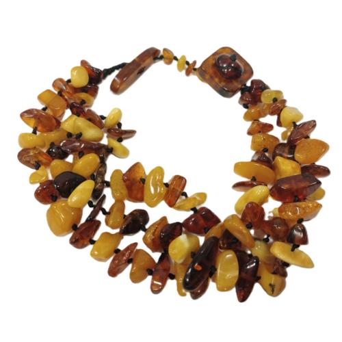 MULTI COLOR NATURAL AMBER BRACELET