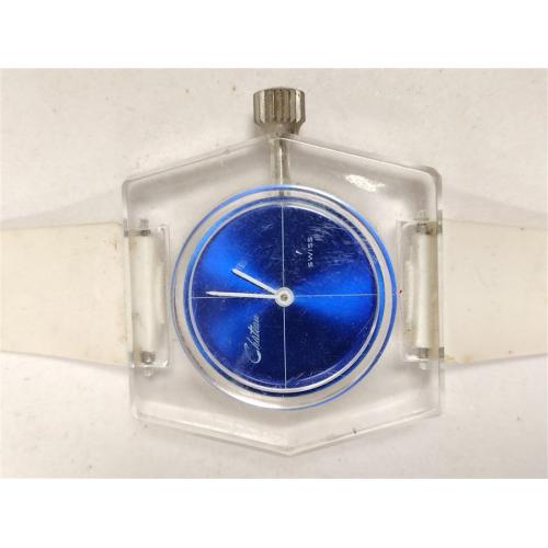 CHATEAU SWISS LUCITE WATCH.  AS IS