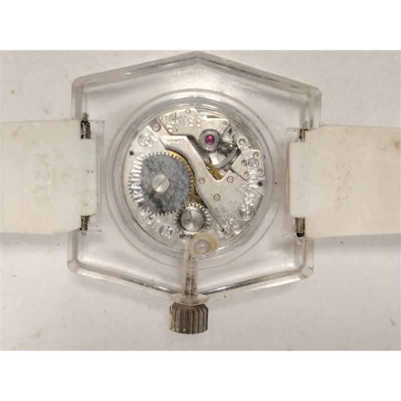 CHATEAU SWISS LUCITE WATCH.  AS IS