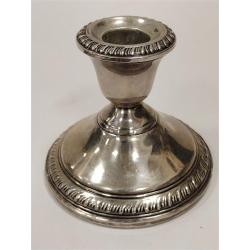 PAIR OF VINTAGE WEIGHTED STERLING CANDLE STICKS
