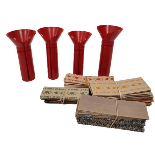 COIN COUNTING TUBES AND COIN WRAPPERS