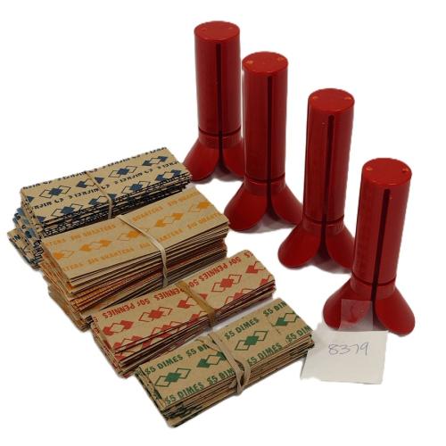 COIN COUNTING TUBES AND COIN WRAPPERS